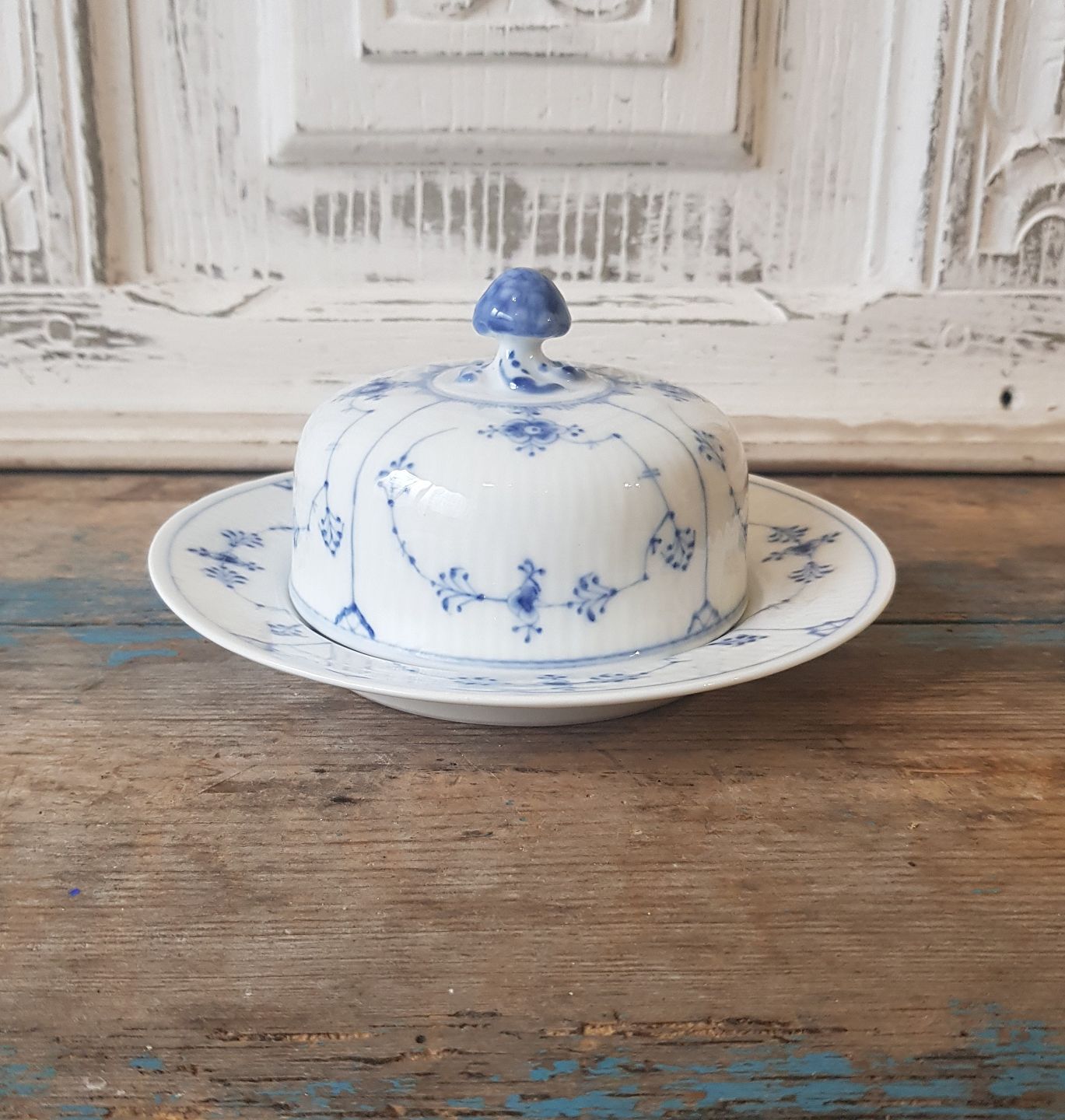 KAD ringen - Royal Copenhagen Blue Fluted fluted plain butter pot