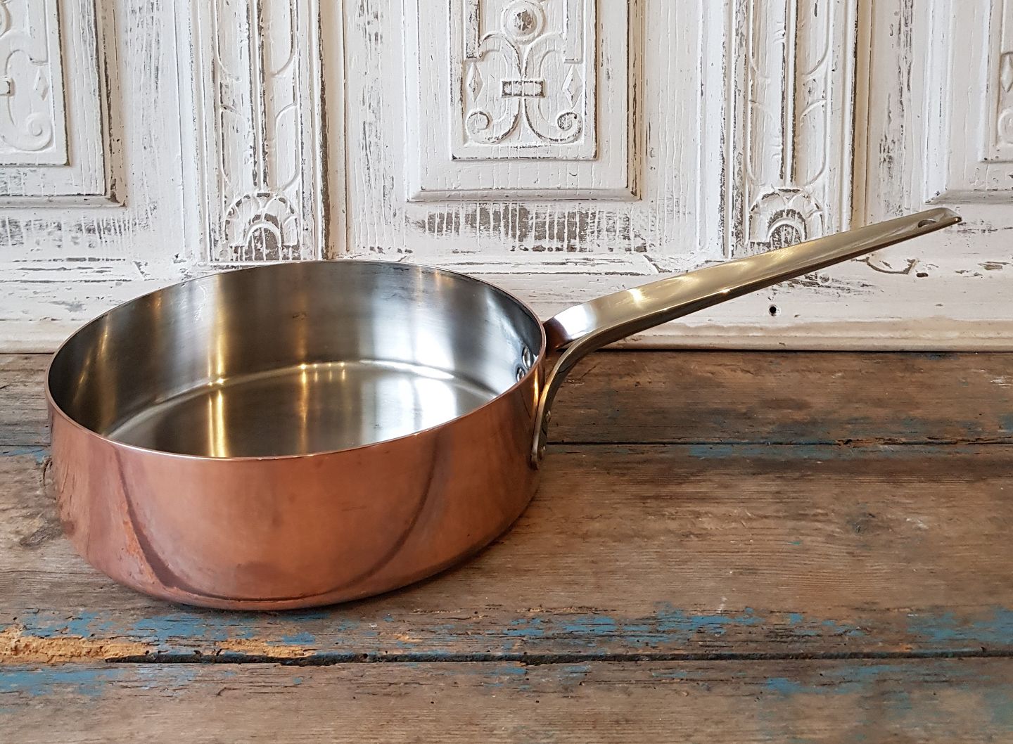 www.Antikvitet.net - Henning Koppel Georg Jensen - Taverna kobber sautepande