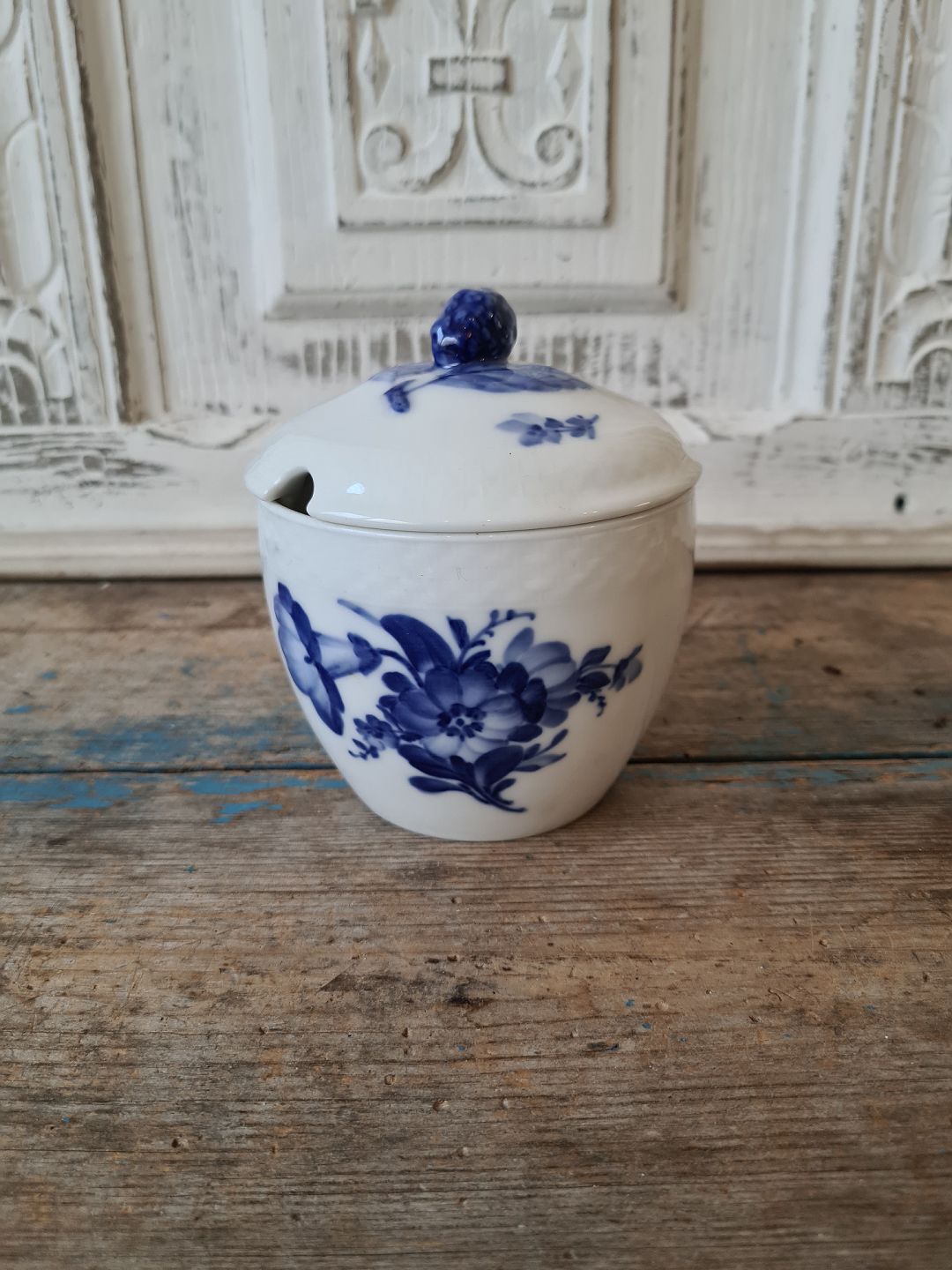KAD ringen - Royal Copenhagen Blue Flower jam jar with lid No. 8250 - Royal  Copenhagen Blue Flower jam jar with lid No. 8250
