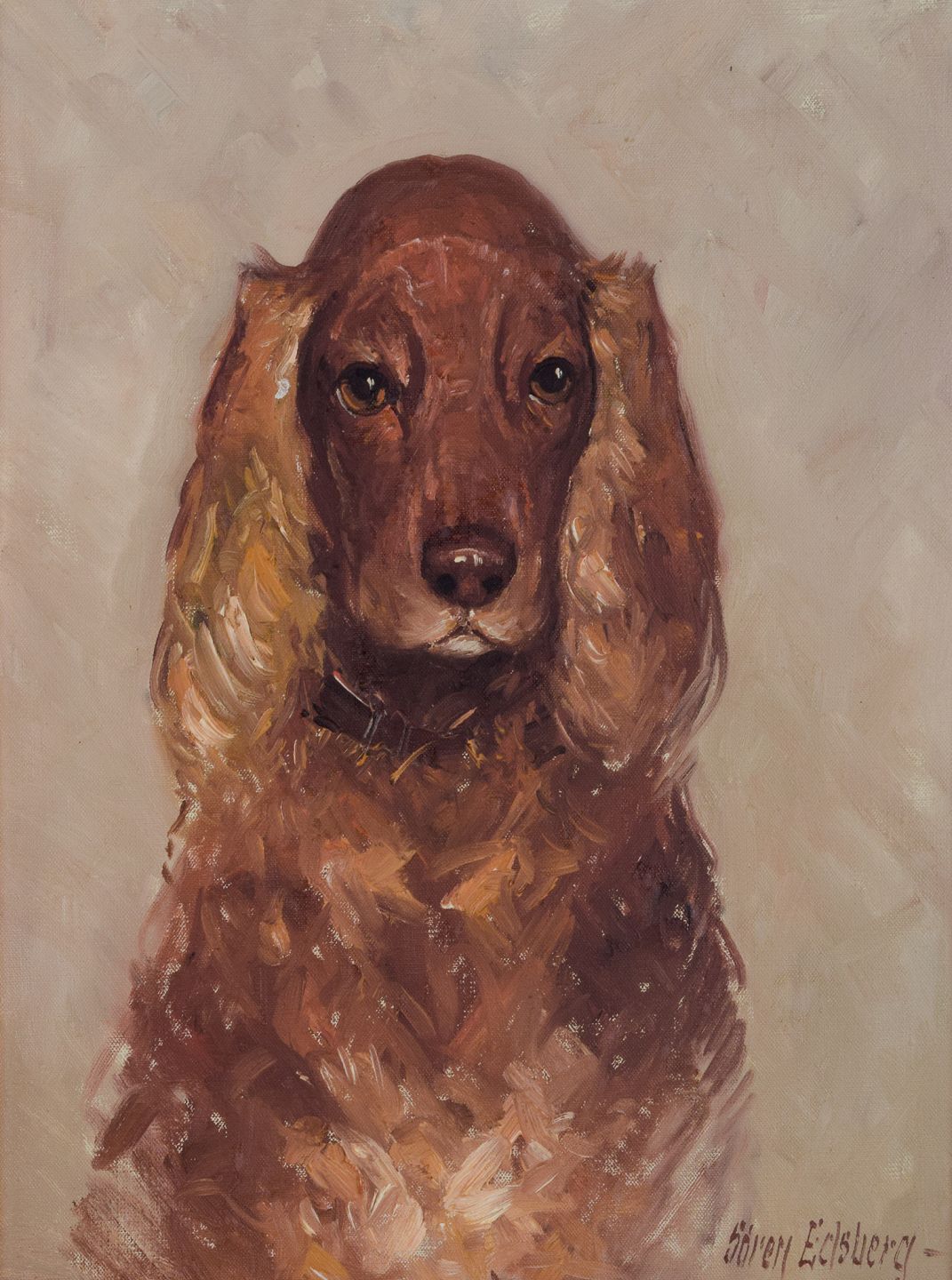 L Art S ren Edsberg Danish artist cocker spaniel