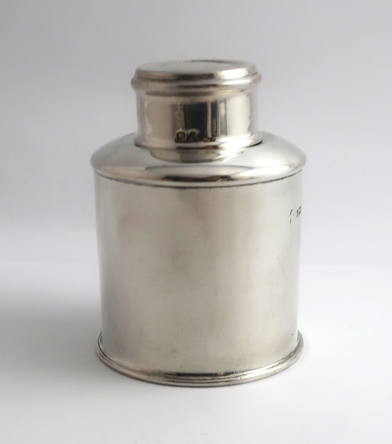 Sterling silver tea caddy sales