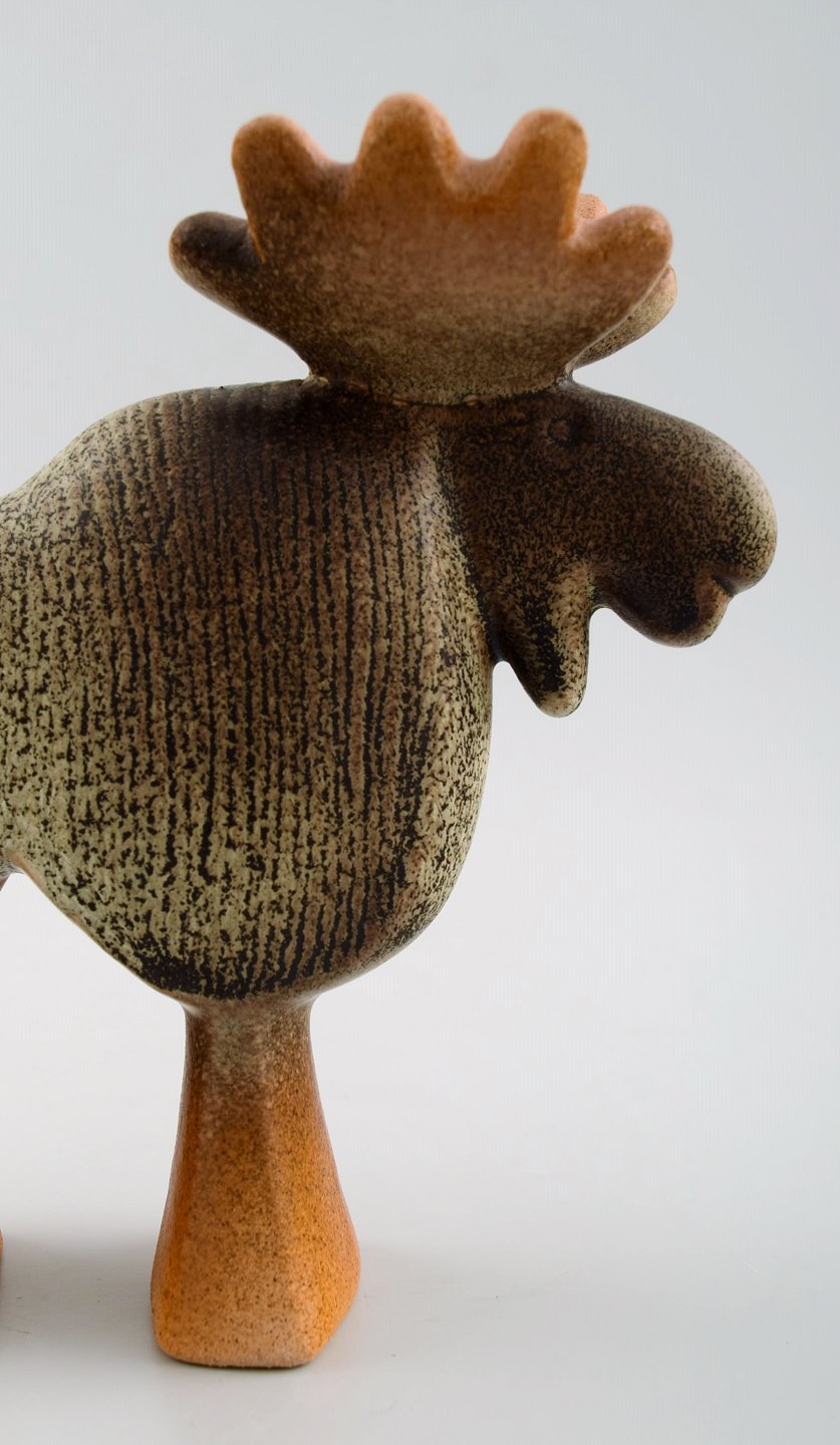 www Antikvitet net Lisa  Larson  Gustavsberg elg i keramik  