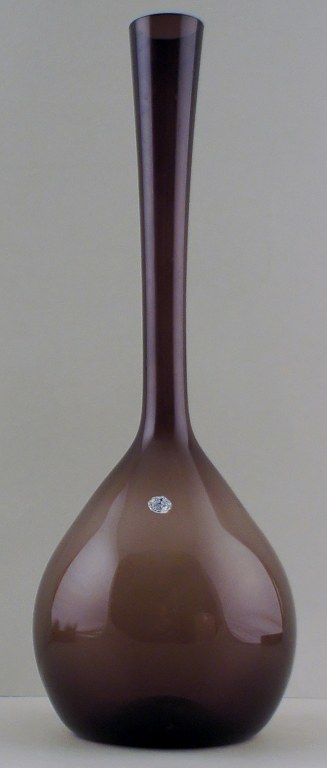 Tall Swedish art glass vase.