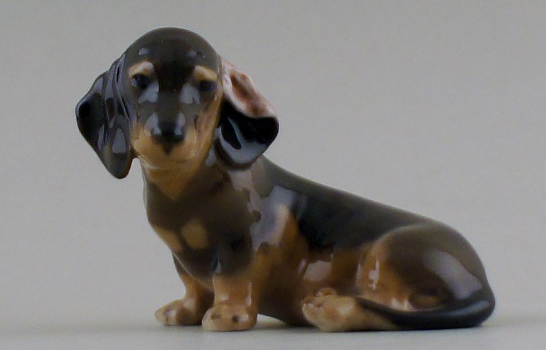 Royal Copenhagen Number 3140, Dachshund by Th. Madsen.