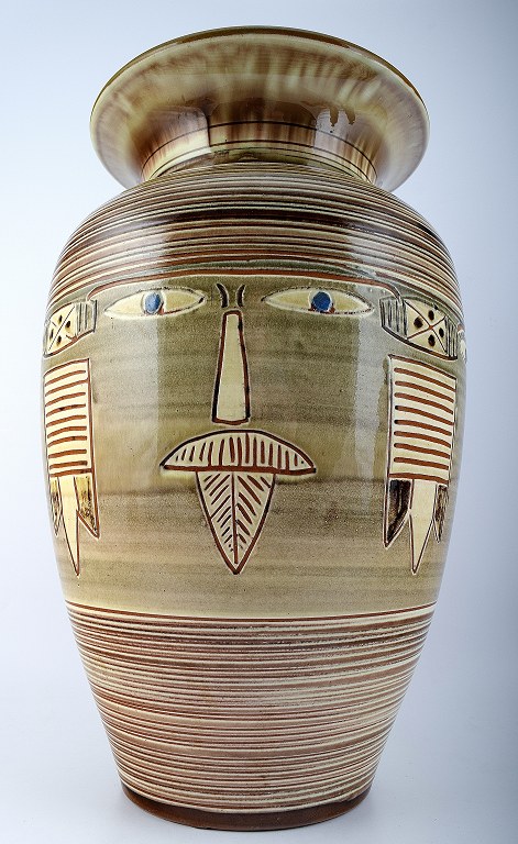 Knabstrup, H. F. Gross, large floor vase. 
