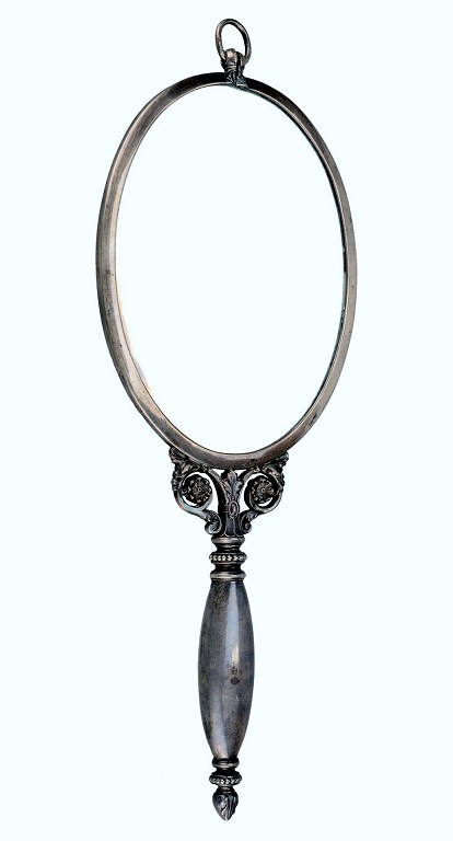 Hand Mirror, silver, dated 1900, GAB, Sweden.