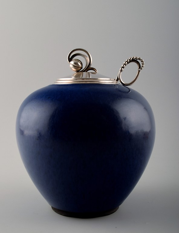 Saxbo and Georg Jensen, large Saxbo ceramic vase.