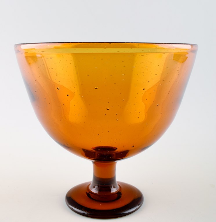 Swedish art glass, large glass, hand-blown.
