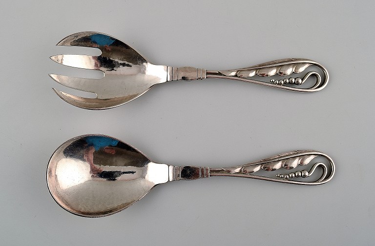 Georg Jensen Ornamental # 42 Salad set.