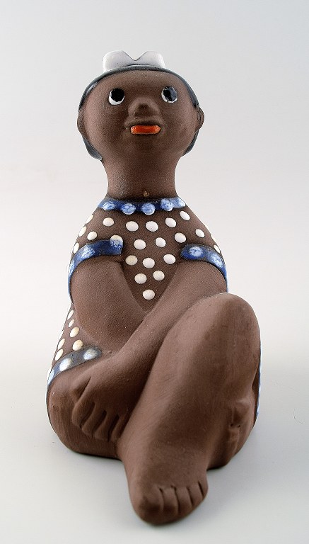 Mari Simulson, Upsala-Ekeby.
Signed. girl figure.