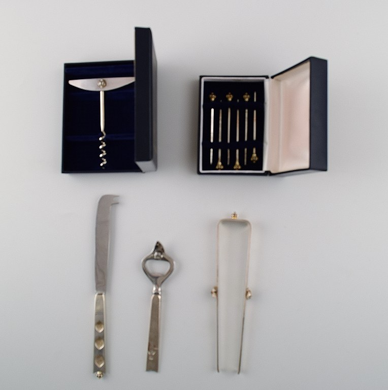 Uwe Helmuth Moltke. Cocktail set in sterling silver.