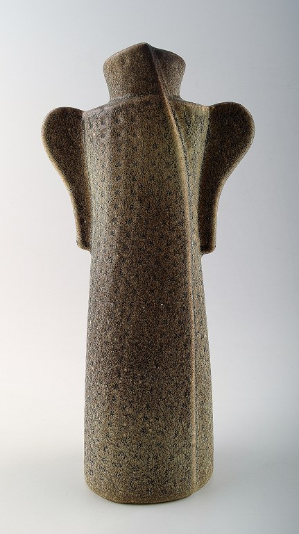 LISA LARSON (1931 -) for Gustavsberg vase in the shape of a dress, stoneware.