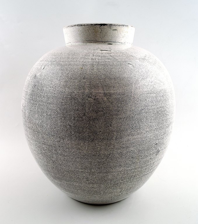 Large Kähler, HAK, glazed earthenware vase, 1930s.
Designed by Svend Hammershoi.