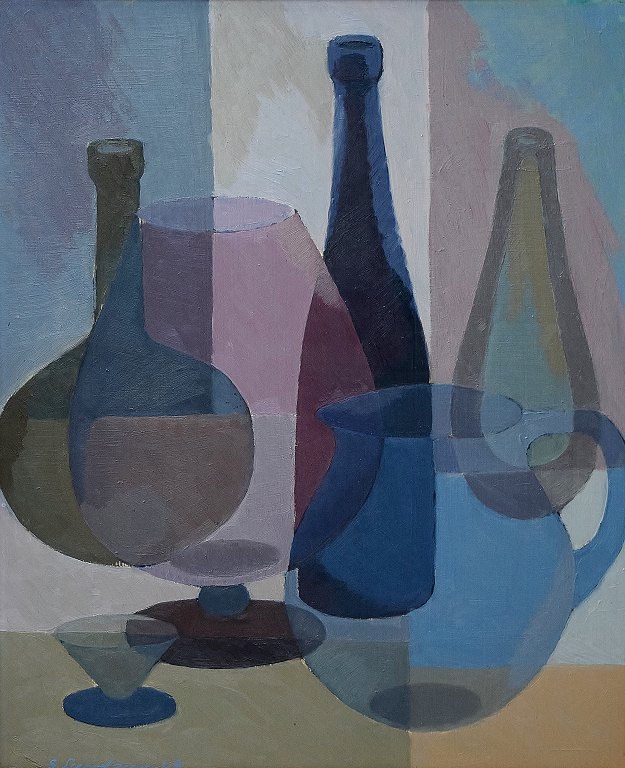 S. Lundgren, Swedish artist.
Still Life, oil on panel.