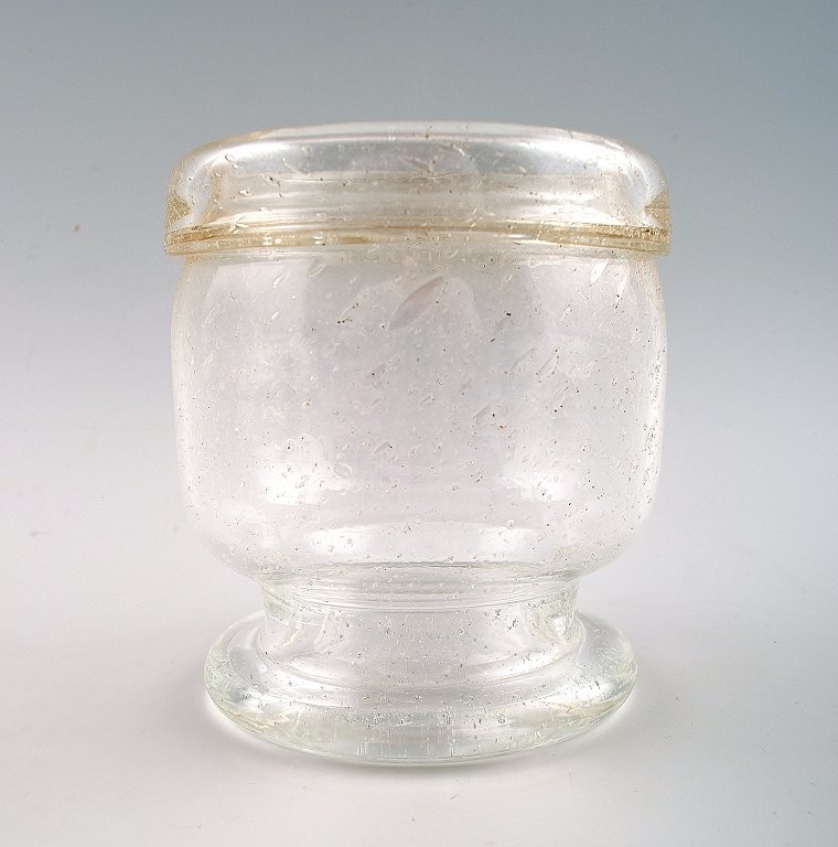 KAJ FRANCK kunstglas vase "Sargasso", signeret Nuutajärvi Notsjö, formgivet i 
1960´erne.