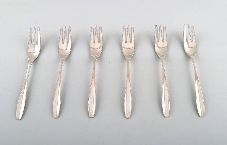 Swallow sterling silver 925 cutlery Swallow silverware.
6 Pastry forks.