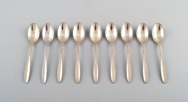 Swallow sterling silver 925 cutlery Swallow silverware.
9 pcs. Teaspoons.