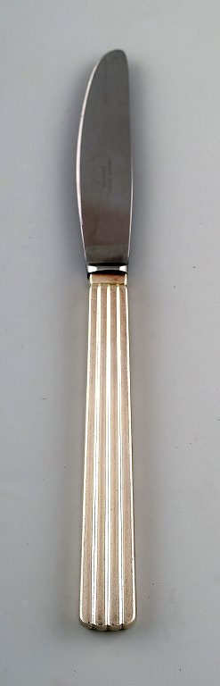 8 Georg Jensen Sterling Silver Bernadotte lunch knife # 023.
