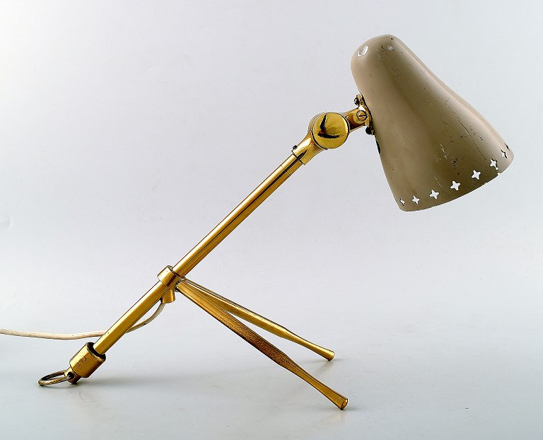 Boris Lacroix brass table Lamp that can also be hung as a sconce on the wall.