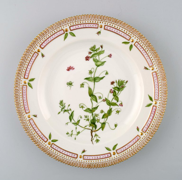 Royal Copenhagen Flora Danica dinner plate # 20/3549.
