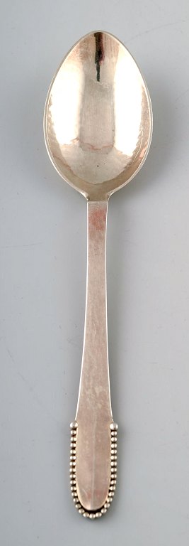 Georg Jensen Beaded dessert spoon.
