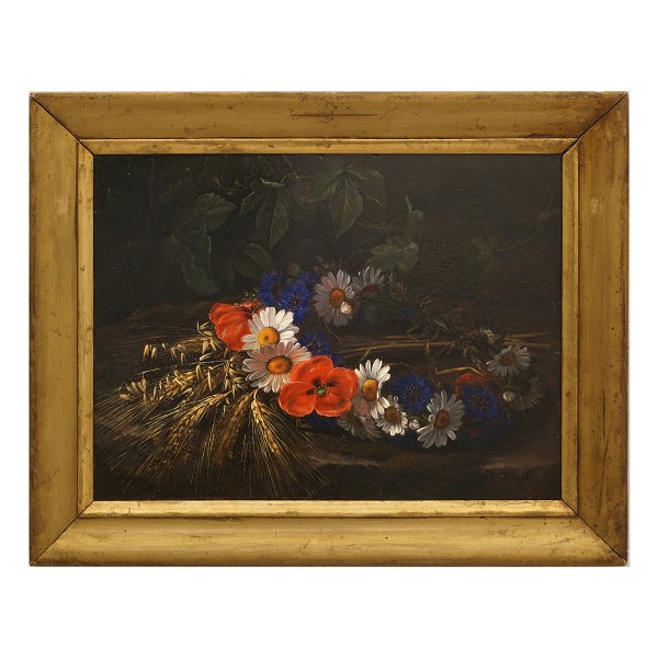 I. L. Jensen, 1800-56, oil on plate. Signed "I L Jensen". Visible size: 
28x37,5cm. With frame: 38x47,5cm