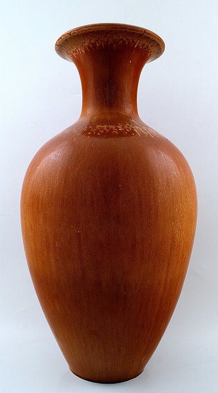 Large Rörstrand floor vase in ceramics by Gunnar Nylund.
