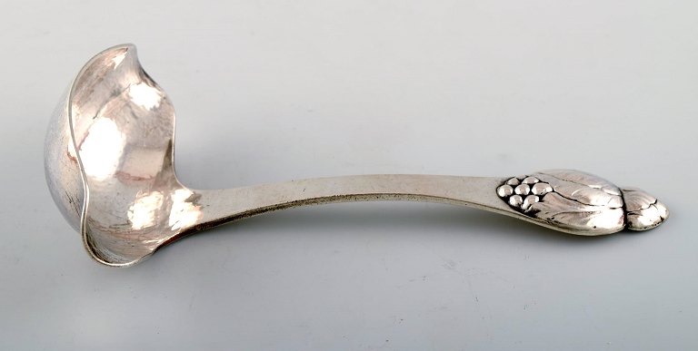 Evald Nielsen number 6, sauce spoon in full silver.
