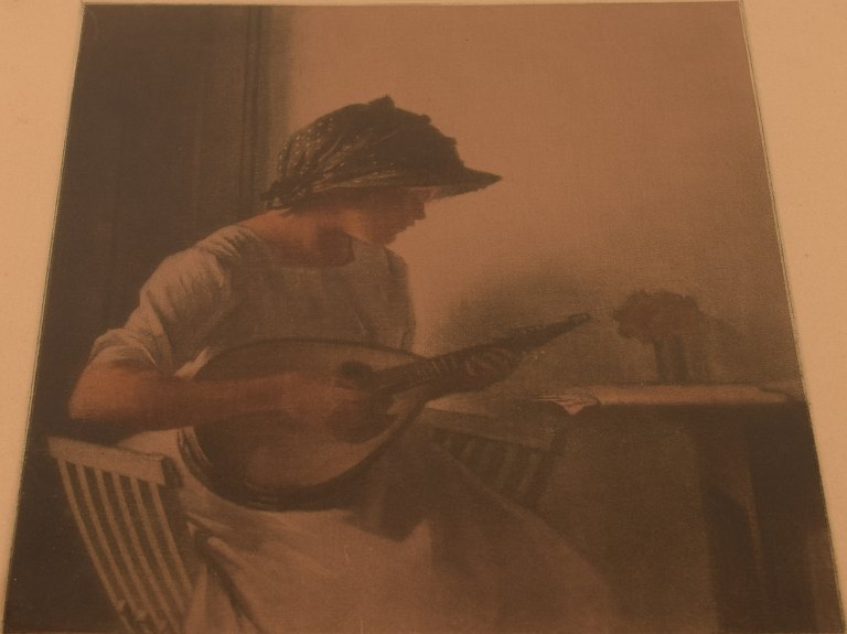 Peter Ilsted: “Mandolinspillerske”. 1911. 
