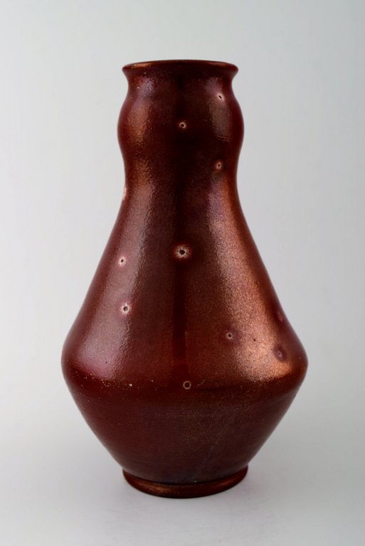 Kähler, lustre-glasur keramik vase, Karl Hansen Reistrup. 
Drejet af Herman Hans Christian Kähler.