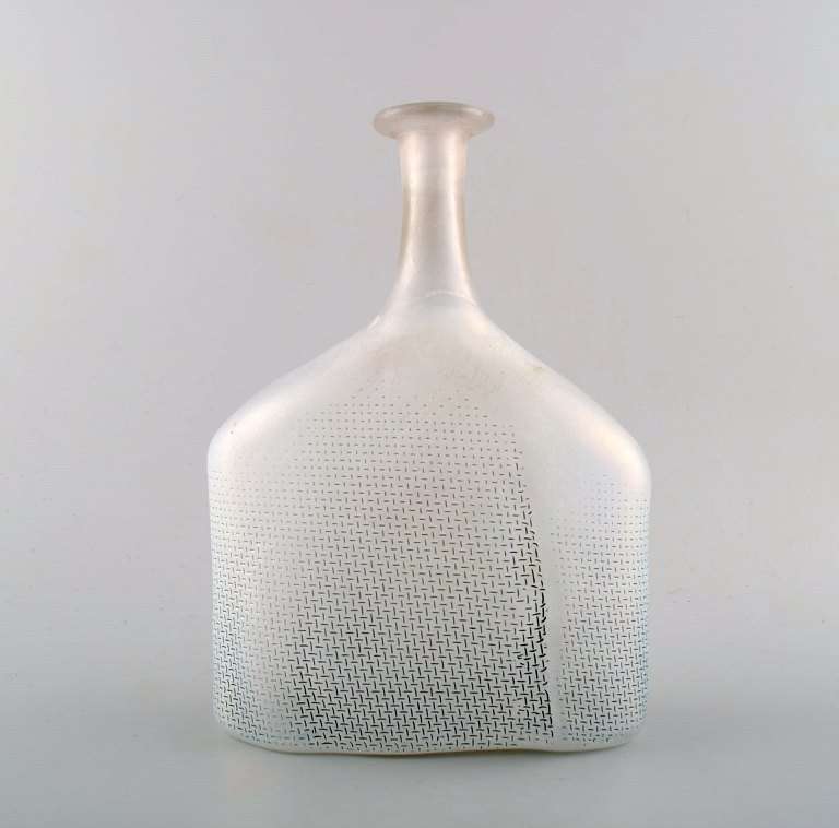 Art glass vase, designed by Bertel Vallien for Kosta Boda.