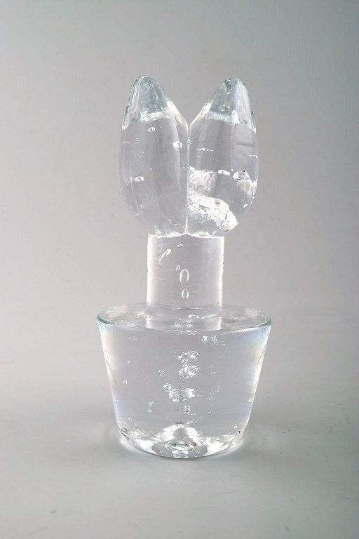 Kosta Boda, Bertil Vallien, art glass candlestick.
