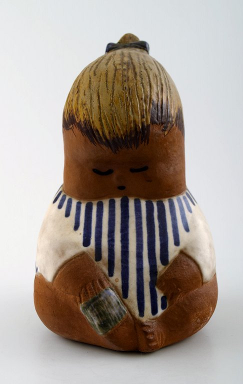 Sjælden figur, Lisa Larson for Gustavsberg, "Johanna", glaseret keramik.