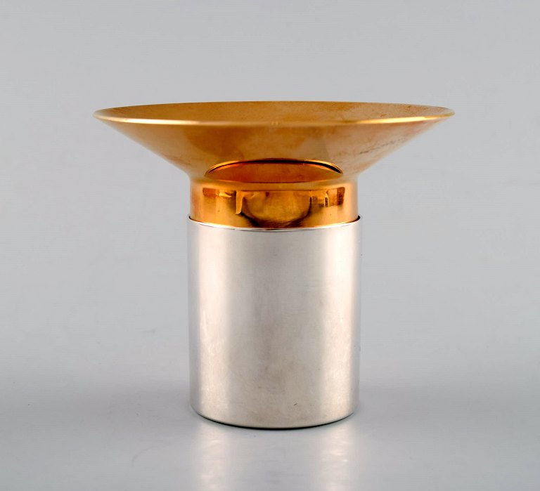 Georg Jensen candleholder for tealights in sterling silver number 1344.
