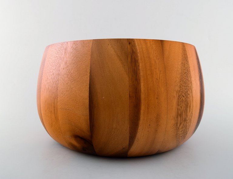 Jens Quistgaard for Digsmed large bowl of staved teak.
