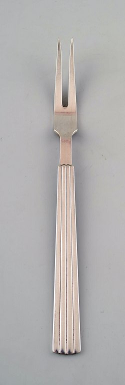 Bernadotte silver cutlery Georg Jensen meatfork.
