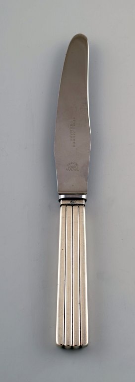 2 stk. Georg Jensen Sterlingsølv Bernadotte frokostkniv.

