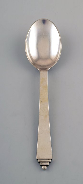 Georg Jensen Pyramid Dinner spoon. Sterling silver.
