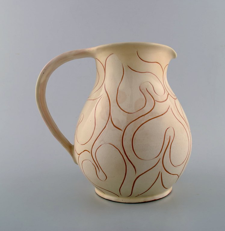 Kähler, Denmark, glazed stoneware jug.
