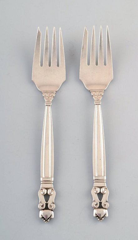 Georg Jensen "Acorn" salad fork in sterling silver.
2 pcs. in stock.