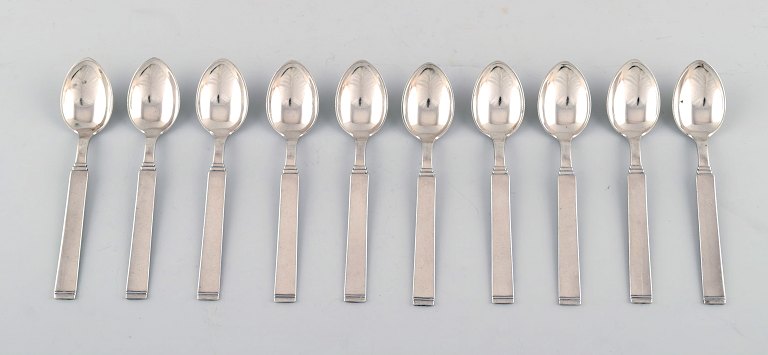 Horsens Denmark: "Funkis III". 10 pcs. coffee spoon.