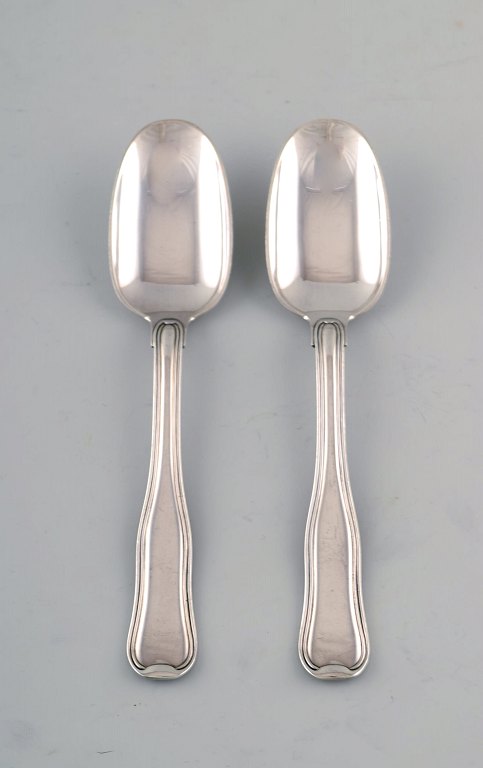 2 stk. Georg Jensen dobbeltriflet dessertske.
