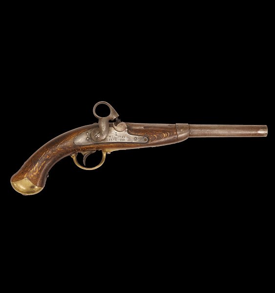 Pistole Modell M1848 Kronborg. L: 46cm