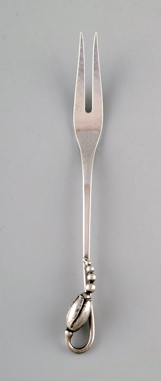 Georg Jensen Sterling Silver Blossom cold meat fork. 1915-1930.
