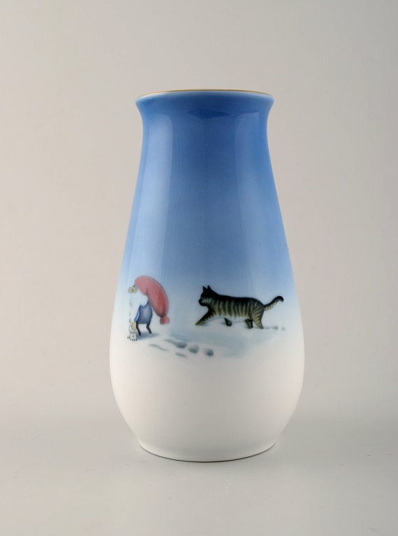 B&G (Bing & Grøndahl), Juleservice, Harald Wiberg. Vase.
