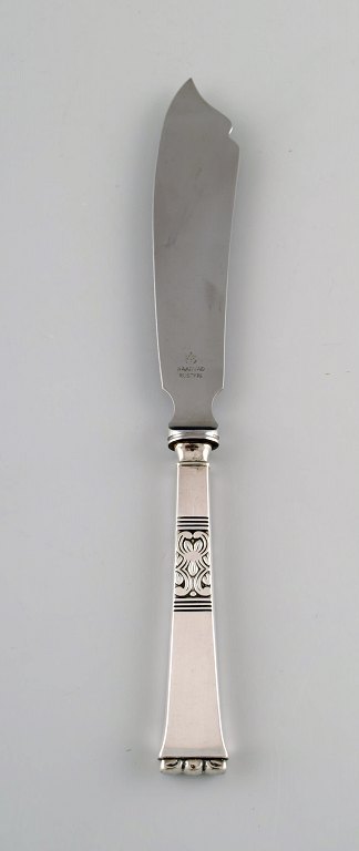 Poul Frigast, Danish silversmith. Cake knife in silver (830). 1951.
