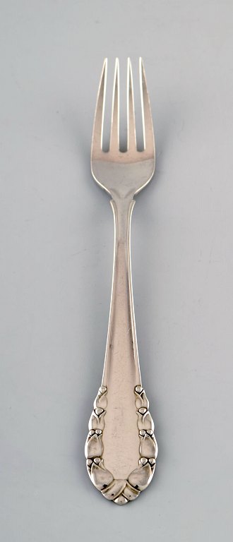 Georg Jensen "Lily of the Valley" dinner fork in sterling silver.
