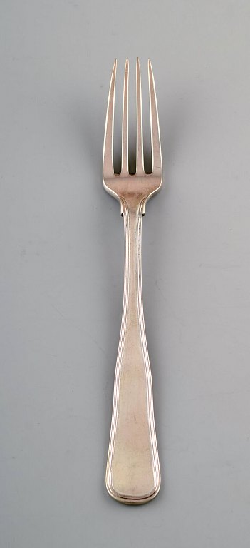 Anton Michelsen (denmark). Old danish dinner fork in silver (830). 1950