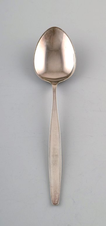 Georg Jensen Sterling Silver Cypress dessert spoon.
