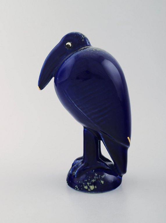 Rare figure "Fågel Fingal", Lisa Larson for K-Studion / Gustavsberg. Bird in 
glazed ceramics from the series "Fågel Phenix"
